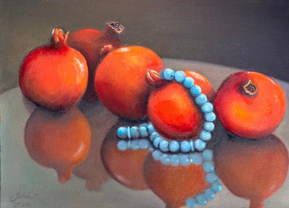 Picture of Pomegranates & Beads 16"x11.5"