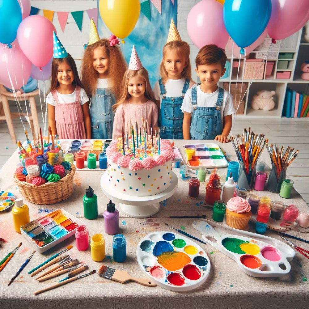 Ocean Art Center. painting birthday party